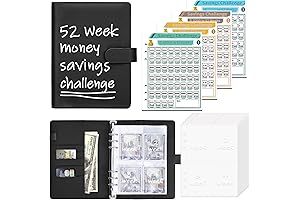 Antner 52 Week Money Saving Challenge Binder: Track Savings, Achieve Financial Goals
