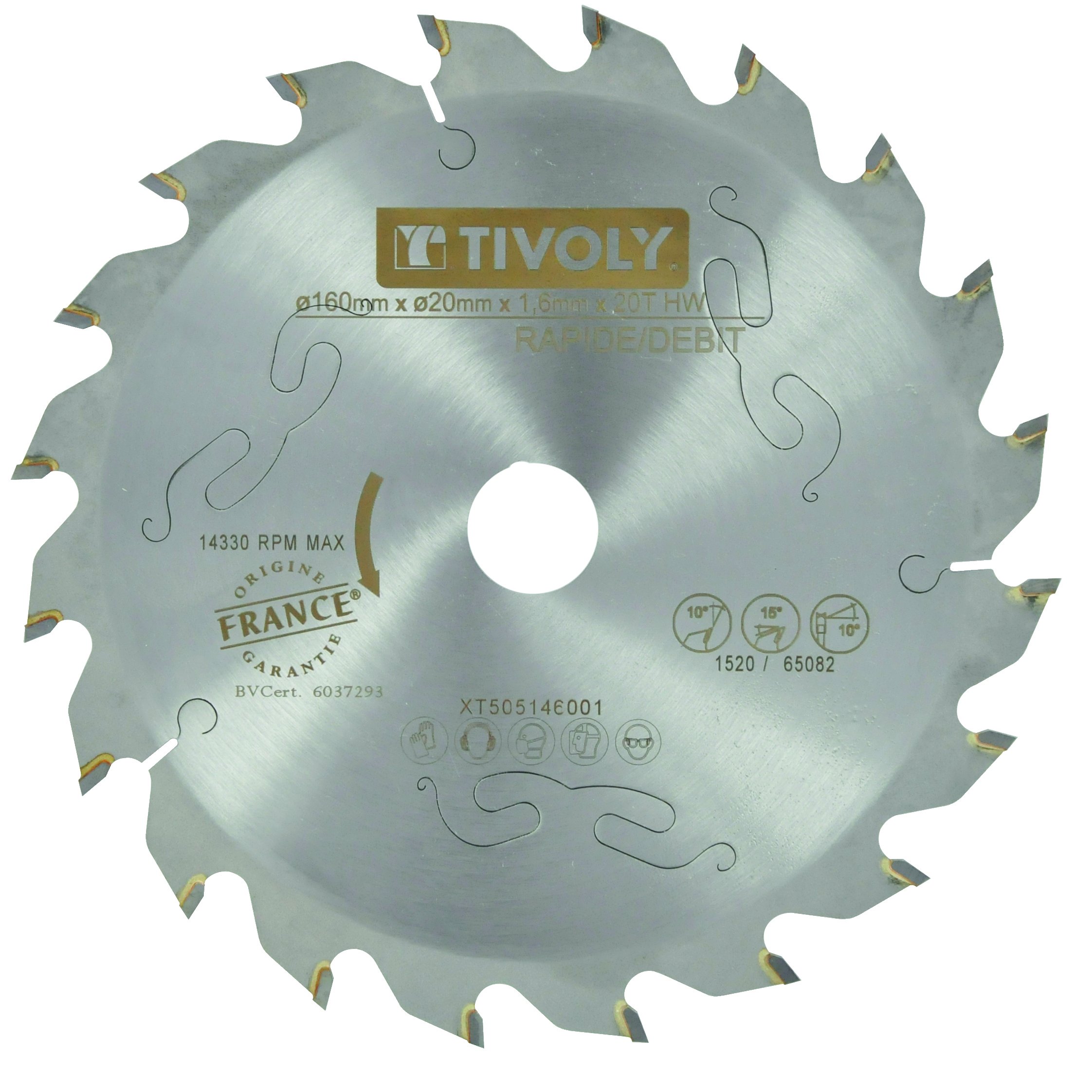 Tivoly xt505146001 Circular Saw Blade, Steel, 160 cm