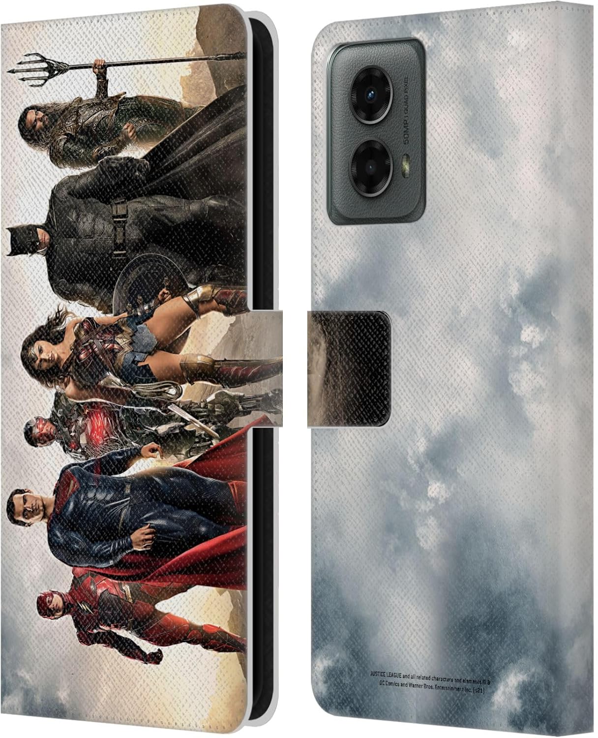 Head Case Designs Officially Licensed Zack Snyder's Justice League Batman Snyder Cut Photography Leather Book Wallet Case Cover Compatible with Motorola Moto G (2024)