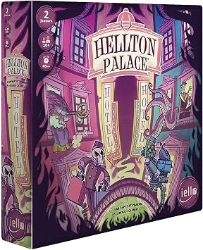 IELLO Hellton Palace -Highly Humoristic Theme of Underworld Competing Hotels, Strategic 2 Player Game, 45 Min, Ages 10+
