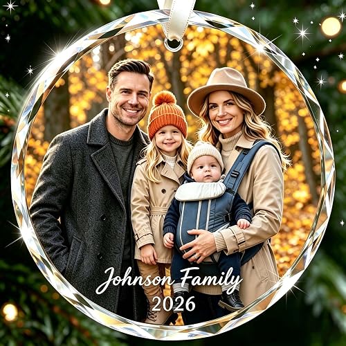 Personalized Christmas Ornaments, Custom Christmas Ornament with Photo,Text