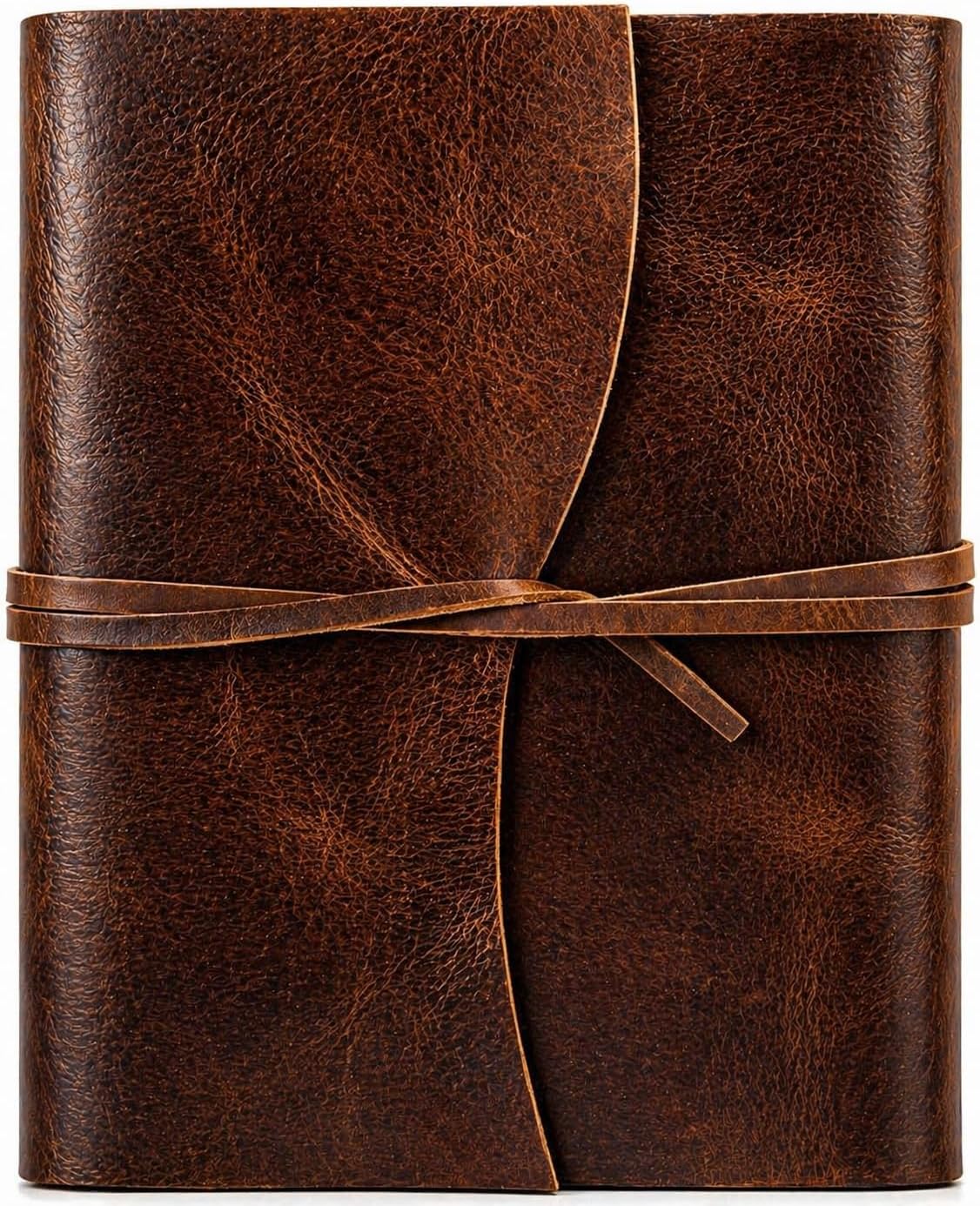 Birthday Gift Ideas Leather Journal Diary Writing Notebook Personal Travel Diary Lined Unlined Paper Sketchbook Doodle Art Book Recipe Book Organizer Gifts Him & Her (8 x 6 Inches, Unlined)