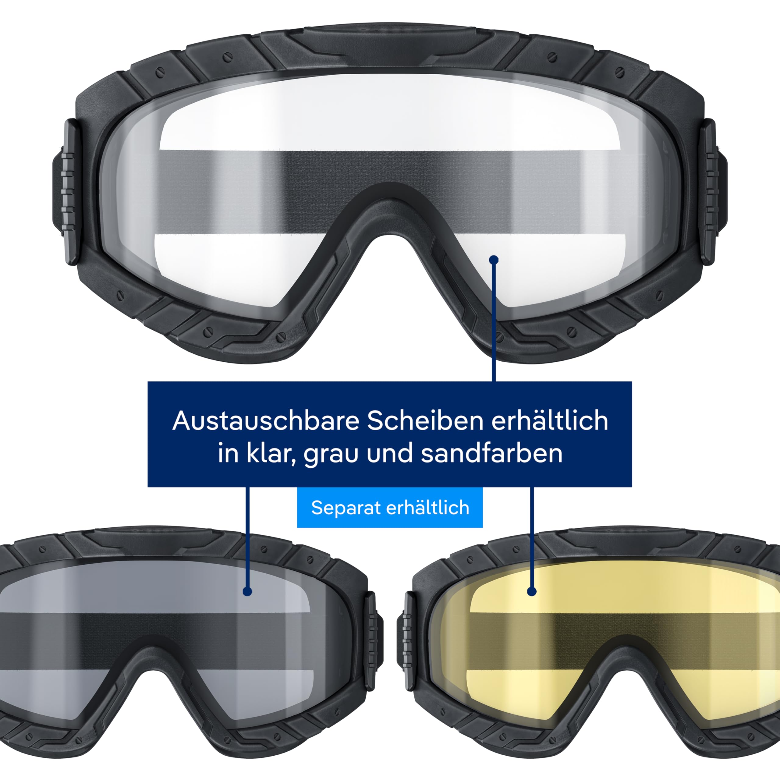 Dräger X-pect 4800 4900 Schutzbrille Vollsichtbrille beschlagfrei kratzfest Polycarbonat