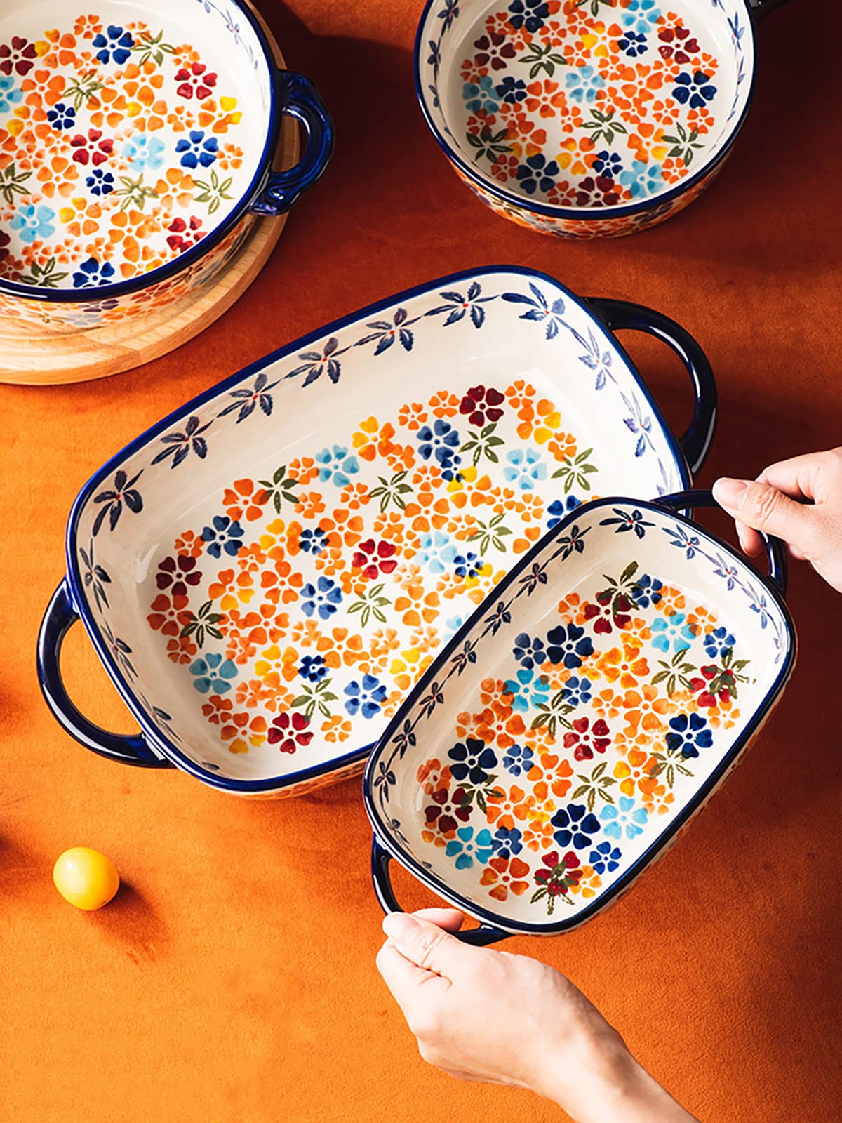 Amazon.com: Bicuzat Colorful Cherry Blossom Flowers Vintage Style