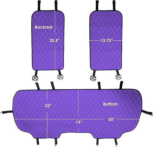 Miniatura 154 de FH Group Neosupreme - Cojines de asiento para automóvil, ajuste universal, cojín para asiento trasero de automóvil con respaldo de silicona Gris