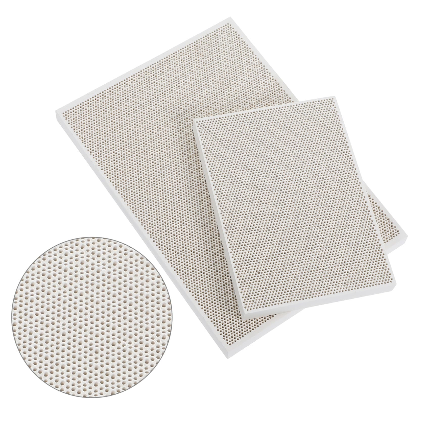 Placa de Soldadura para Joyería DIY de Panal 2 Piezas de Cuarzo | Color Plata, para Fabricación y Reparación de Joyas Metálicas, Formato Nido de Abeja