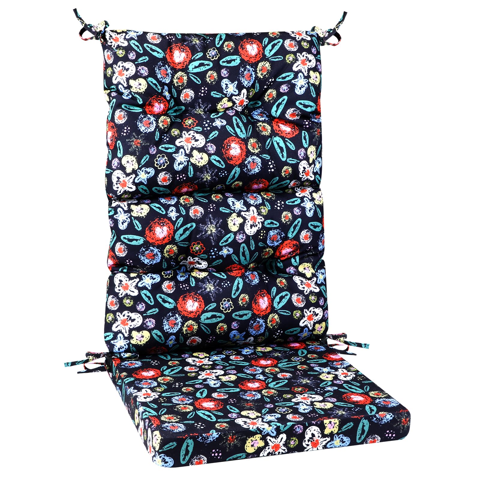 PRIMEPATIO Gartenstuhl-Auflagen Hochlehner Set – Bequeme Outdoor Sitzkissen für Gartenstühle & Klappstühle, Weiche Hochlehner Auflagen für Balkon, Terrasse & Gartenmöbel
