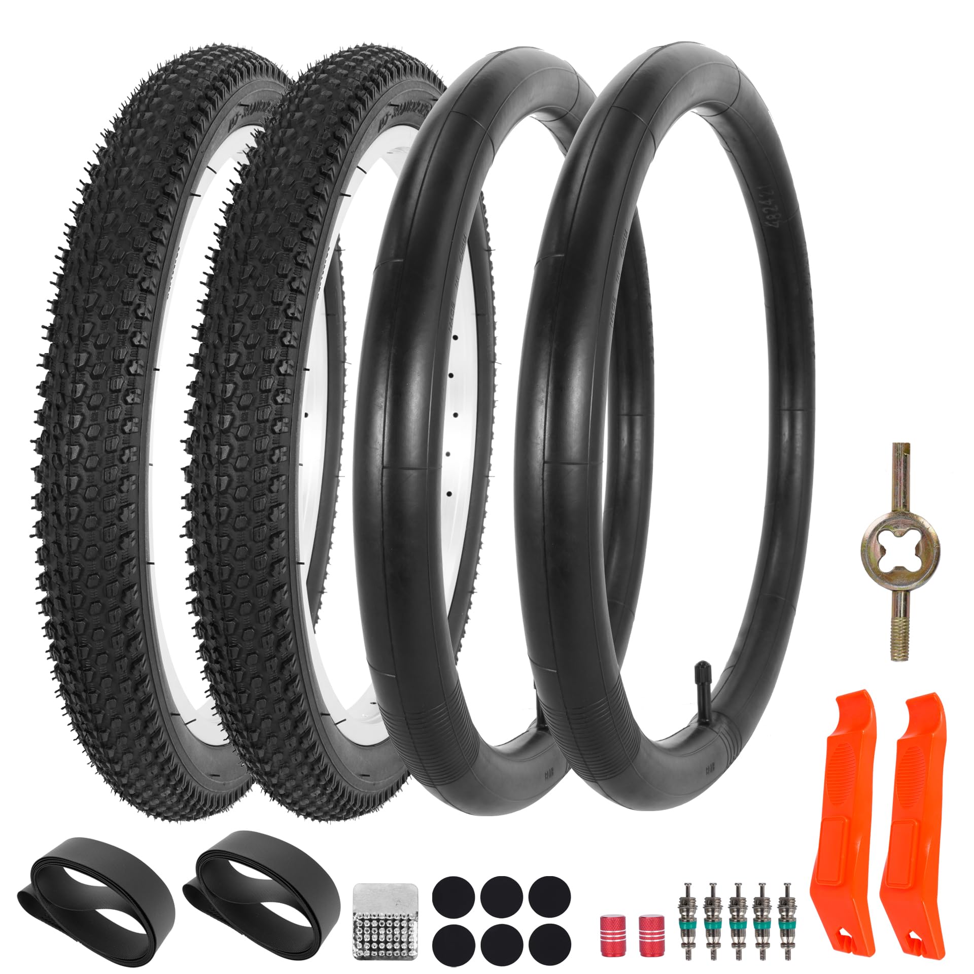 RUTU 18x2.125 Folding Bike Tire 18" Bike Tires Replacement for 18x1.75/1.95/2.125 BMX Bike RoyalBaby Joystar Bike Road Bicycle Folding Bike