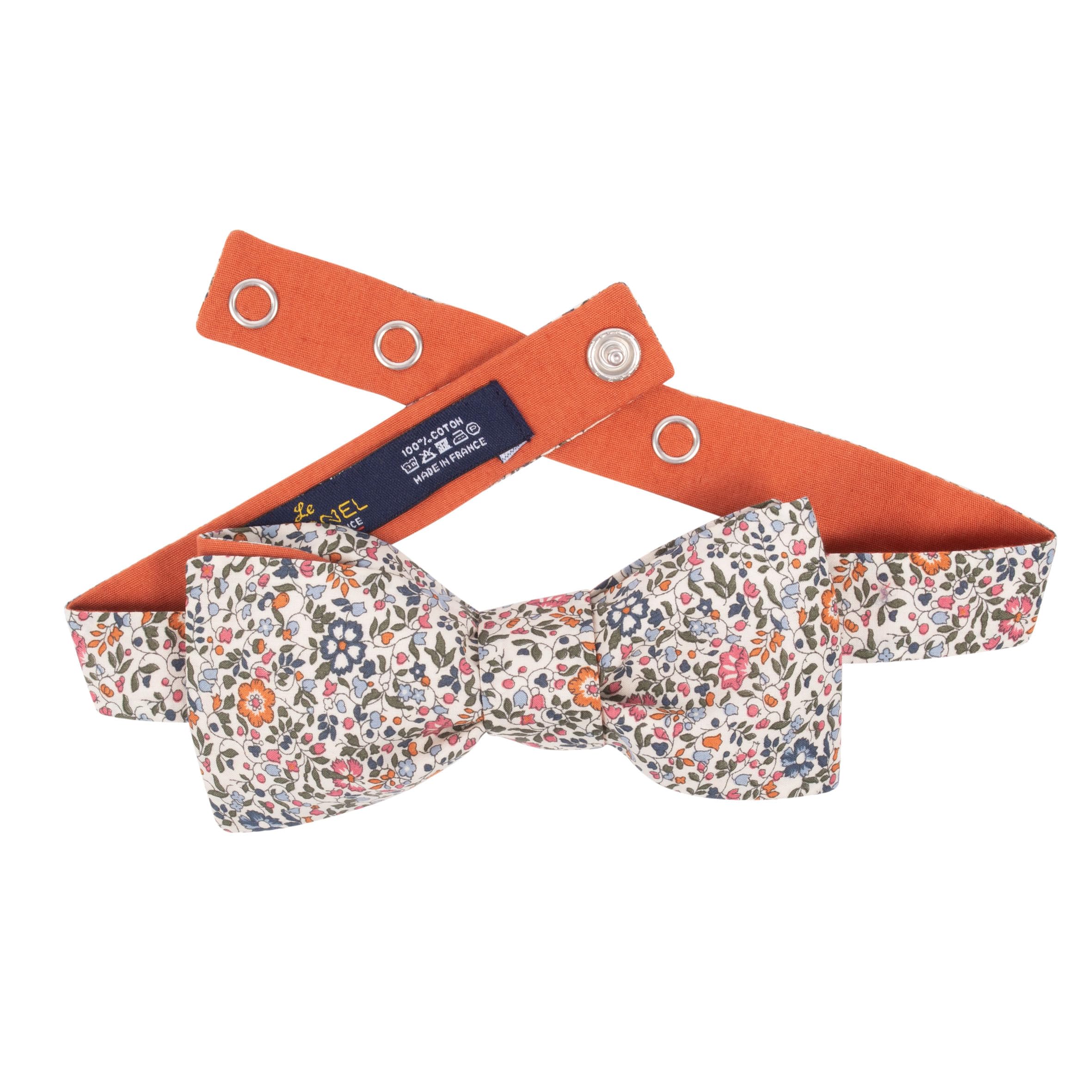 Noeud papillon Liberty Katie & Millie vanille ambre - Made in France
