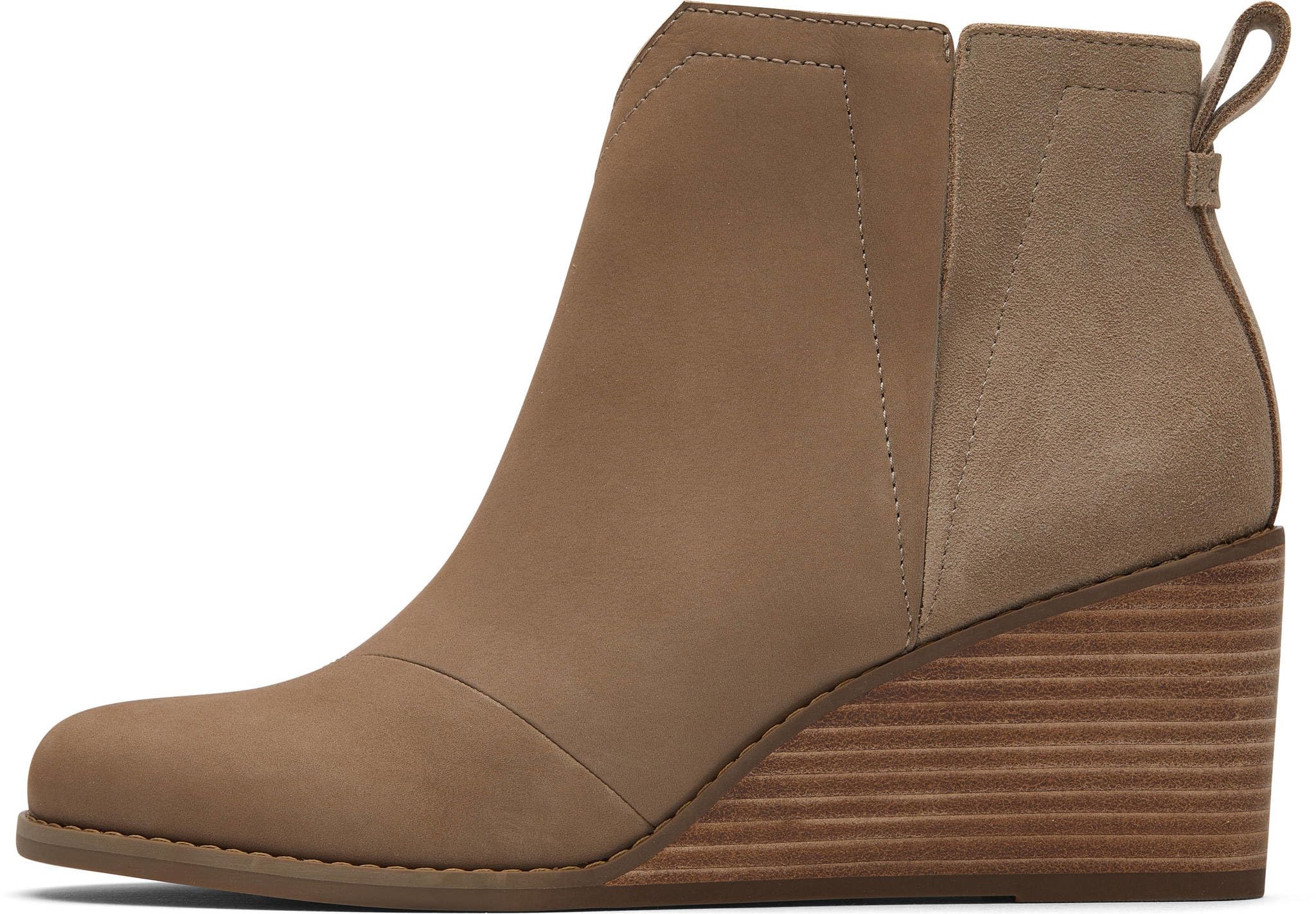 TOMS Women's Clare Ankle Boot, Dune Nubuck Leather/Suede, 7.5 UK