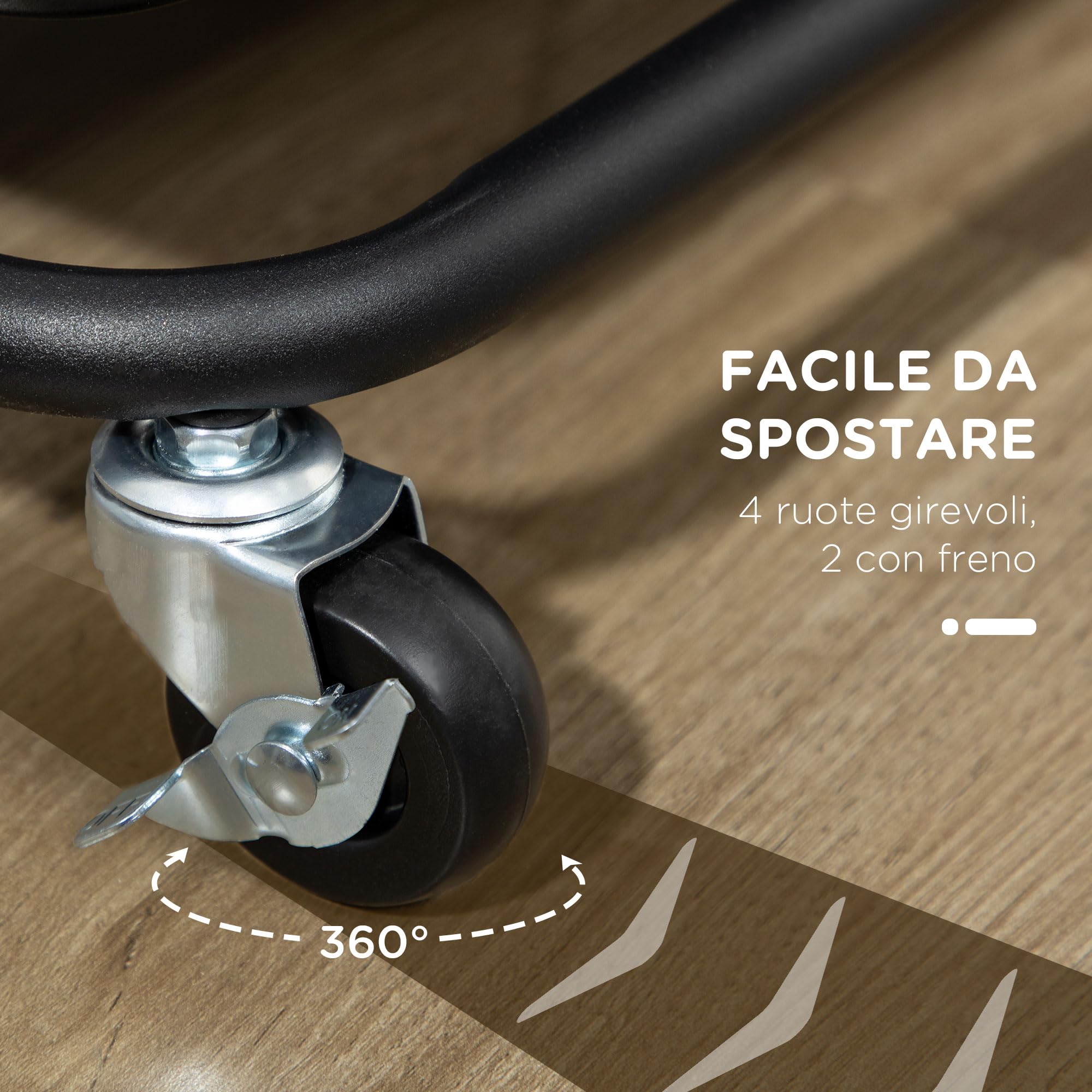 HOMCOM Carrello da Cucina Multiuso a 3 Livelli con Cestini e Ganci Rimovibili, Carrello Multiuso con Cestino con 12 Divisori per Soggiorno, Ufficio e Lavanderia, Nero