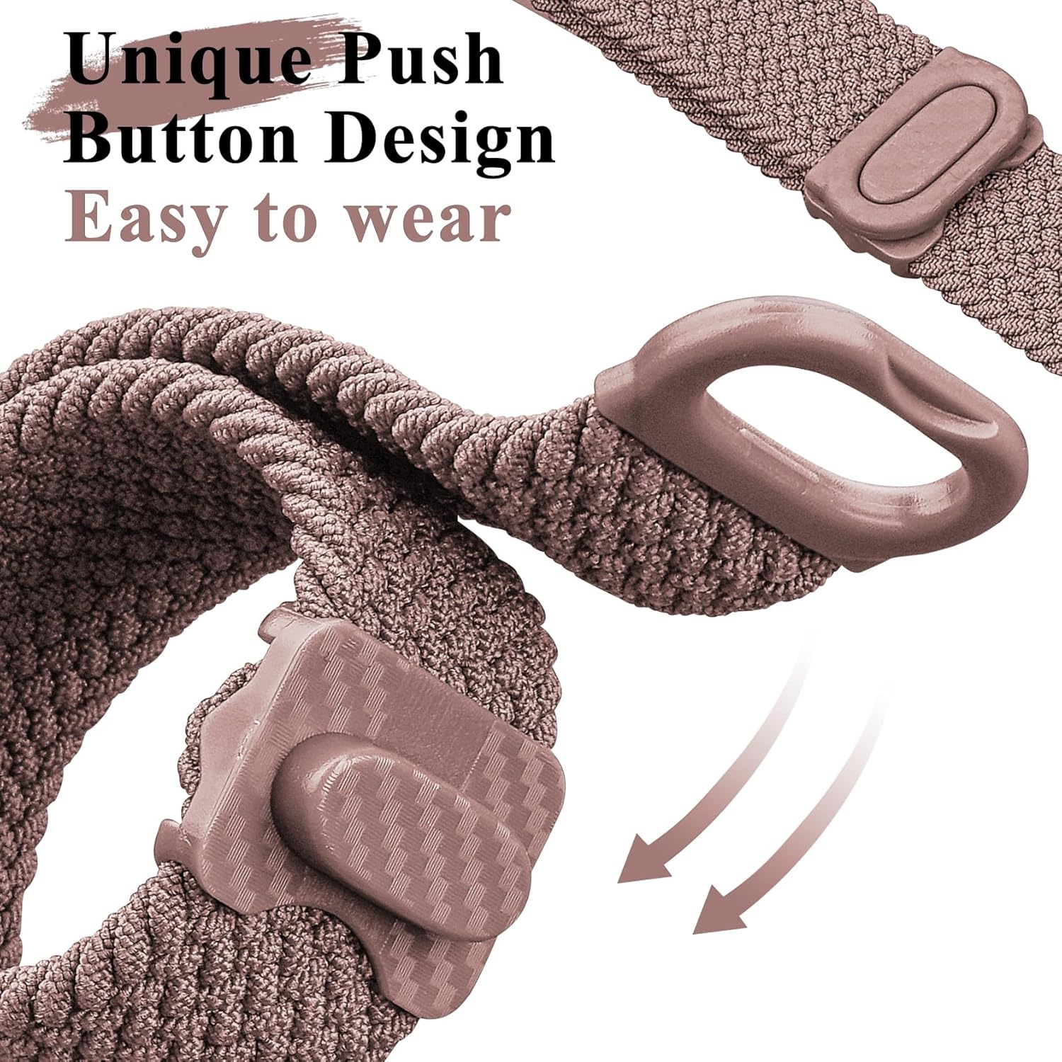 18mm 20mm 22mm Braided Stretchy Nylon Watch Bands Compatible With Garmin Venu 2S/Venu 3S/Vivoactive 4S (18mm), Garmin Venu Sq 2/Vivoactive 5&3 (20mm), Venu 2&3/Vivoactive 4 (22mm)