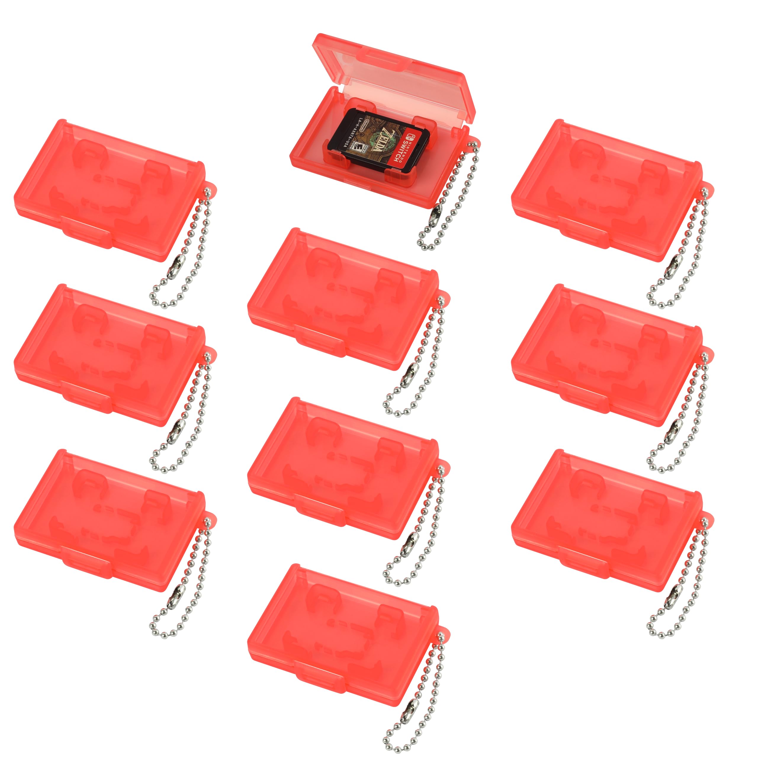 Amazon.com: 10PCS Switch Game Card Case with Keychain Compatible