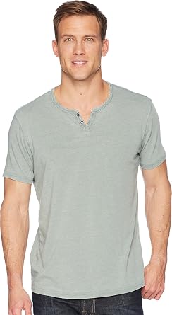 Lucky Brand Men's Venice Burnout Notch Neck Tee Venice Burnout Notch Neck Tee