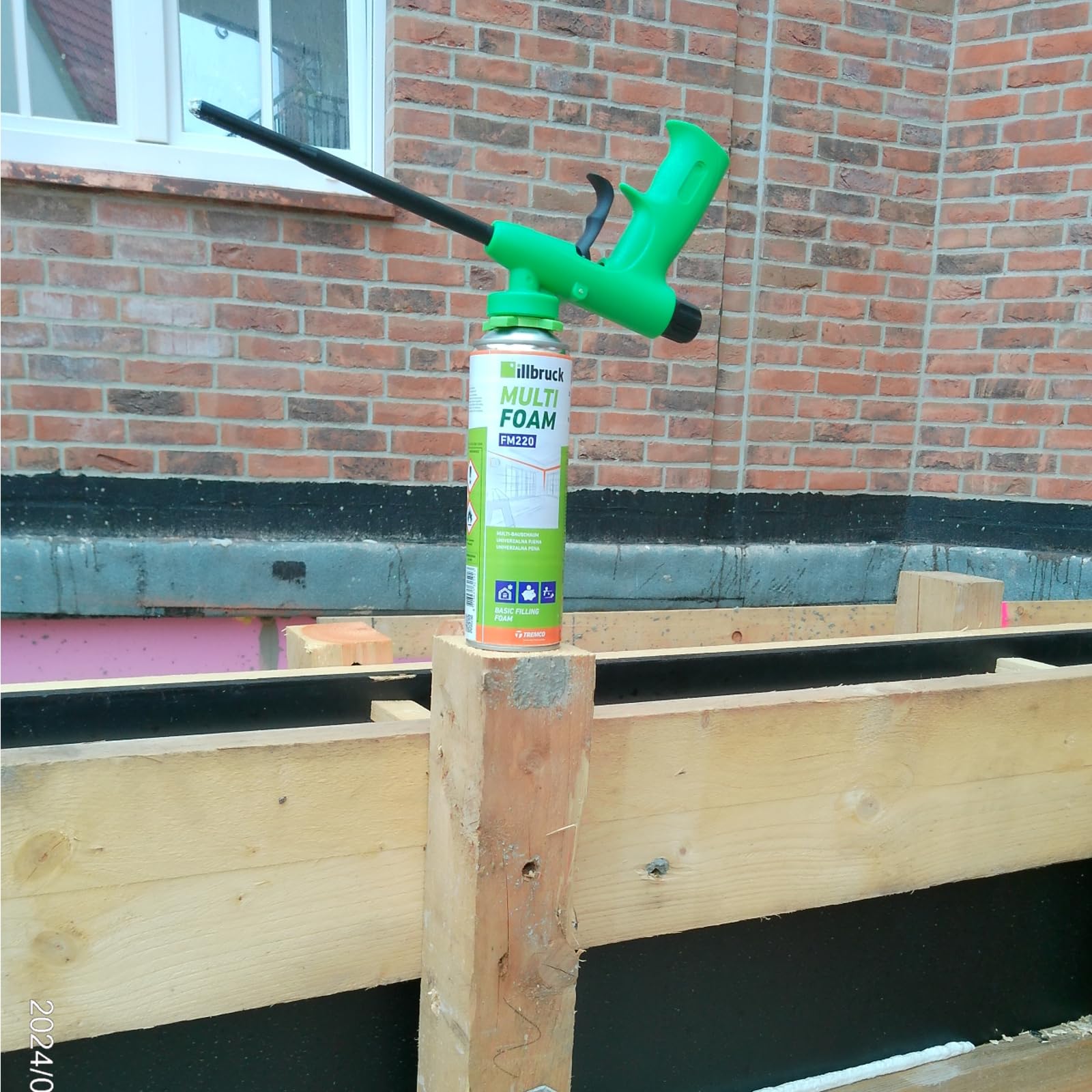 FM220 Bauschaum Montageschaum Pistolenschaum Multischaum Fensterschaum hohe Schalldämmung Wärmedämmung 500ml Kombisets (mit Reiniger AA290 + Schaumpistole Profi Teflon, 24x 500ml)