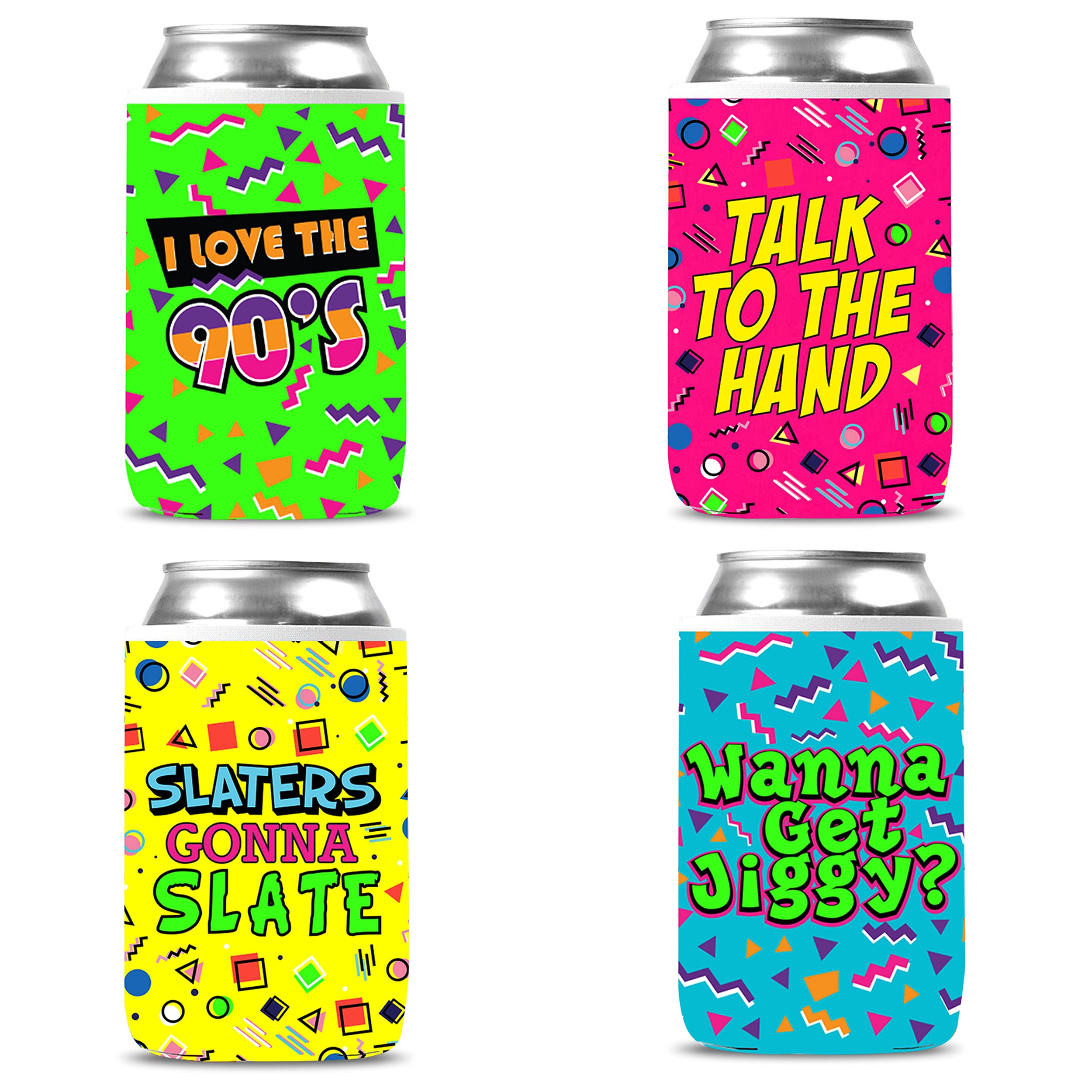 Amazon.com: Throwback 90's Can Coolies (4 PACK) - Funny 1990's