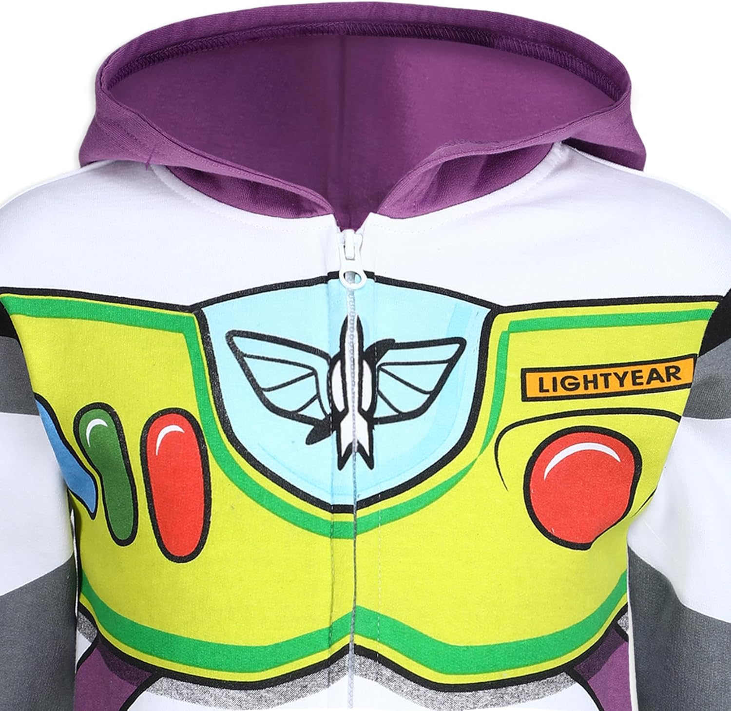 Disney Toy Story Woody or Buzz Lightyear Boys Zip Up Hoodie for Toddler and Little Kids - Image 2