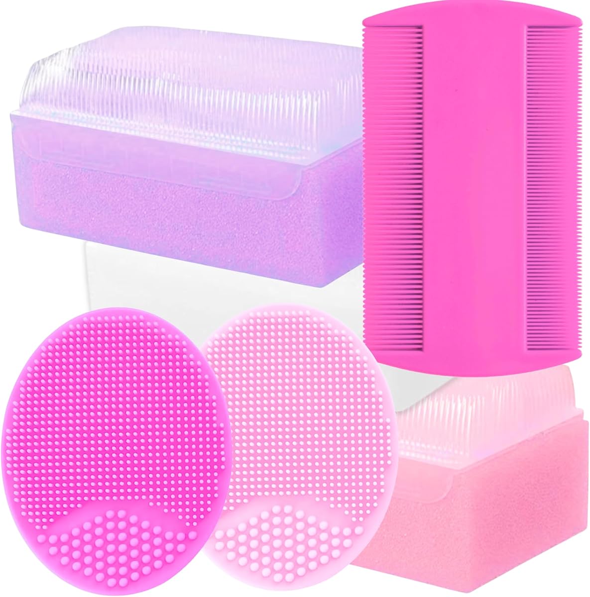 Cradle Cap Brush for Babies - Cradle Cap Treatment 6-Pack Baby Bath Sponges