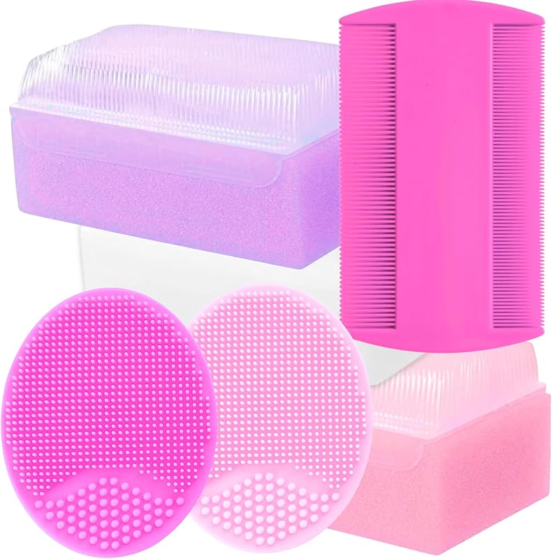 Cradle Cap Brush for Babies - Cradle Cap Treatment 6-Pack Baby Bath Sponges