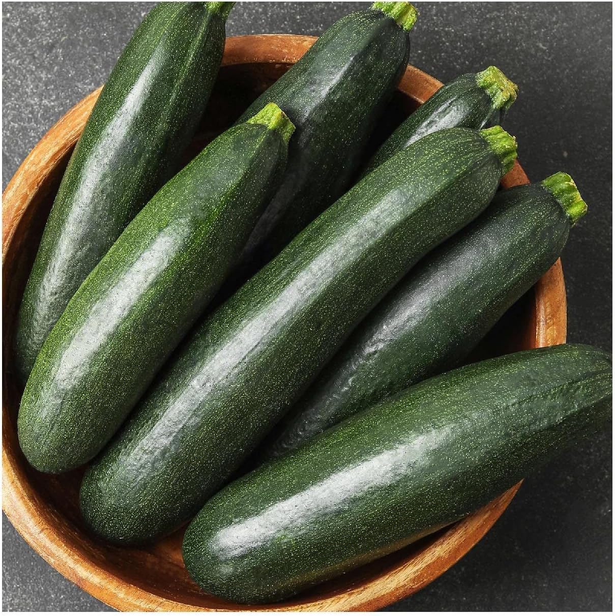 Everwilde Farms - 1/4 Lb Organic Black Beauty Summer Squash Seeds - Gold Vault