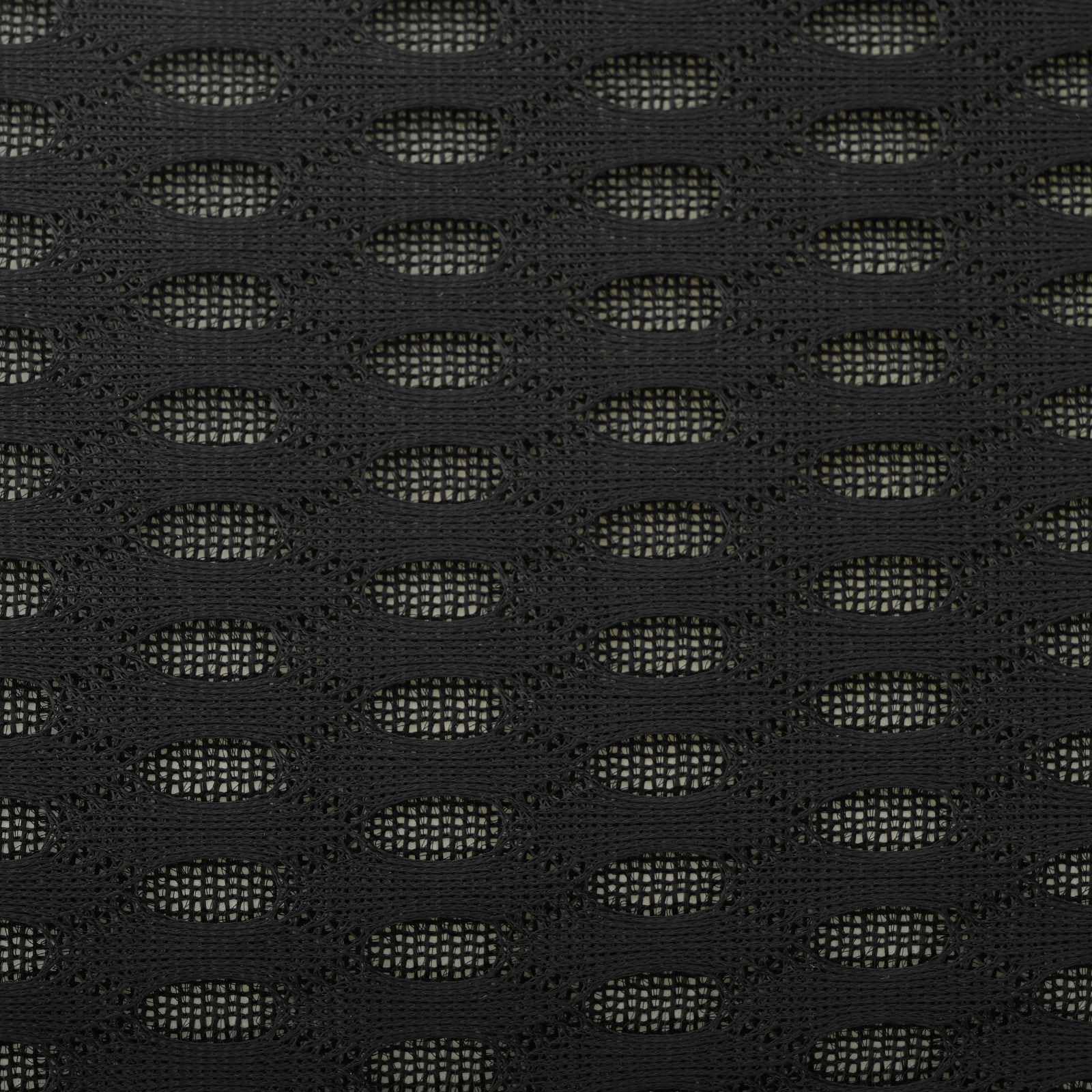 Cojín de respaldo negro de espuma viscoelástica 46 x 24 x 11 cm, acolchado ergonómico con funda de malla transpirable, lavable para dormir de espalda y postura relajada en interiores