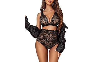 Enticing Lace High Waist Panty Set for Feminine Allure