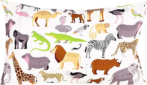 Miniatura 3 de J-pinno Juego de sábanas tamaño individual de animales de la selva, diseño de leopardo, avestruz, cocodrilo, serpiente, decoración de dormitorio de