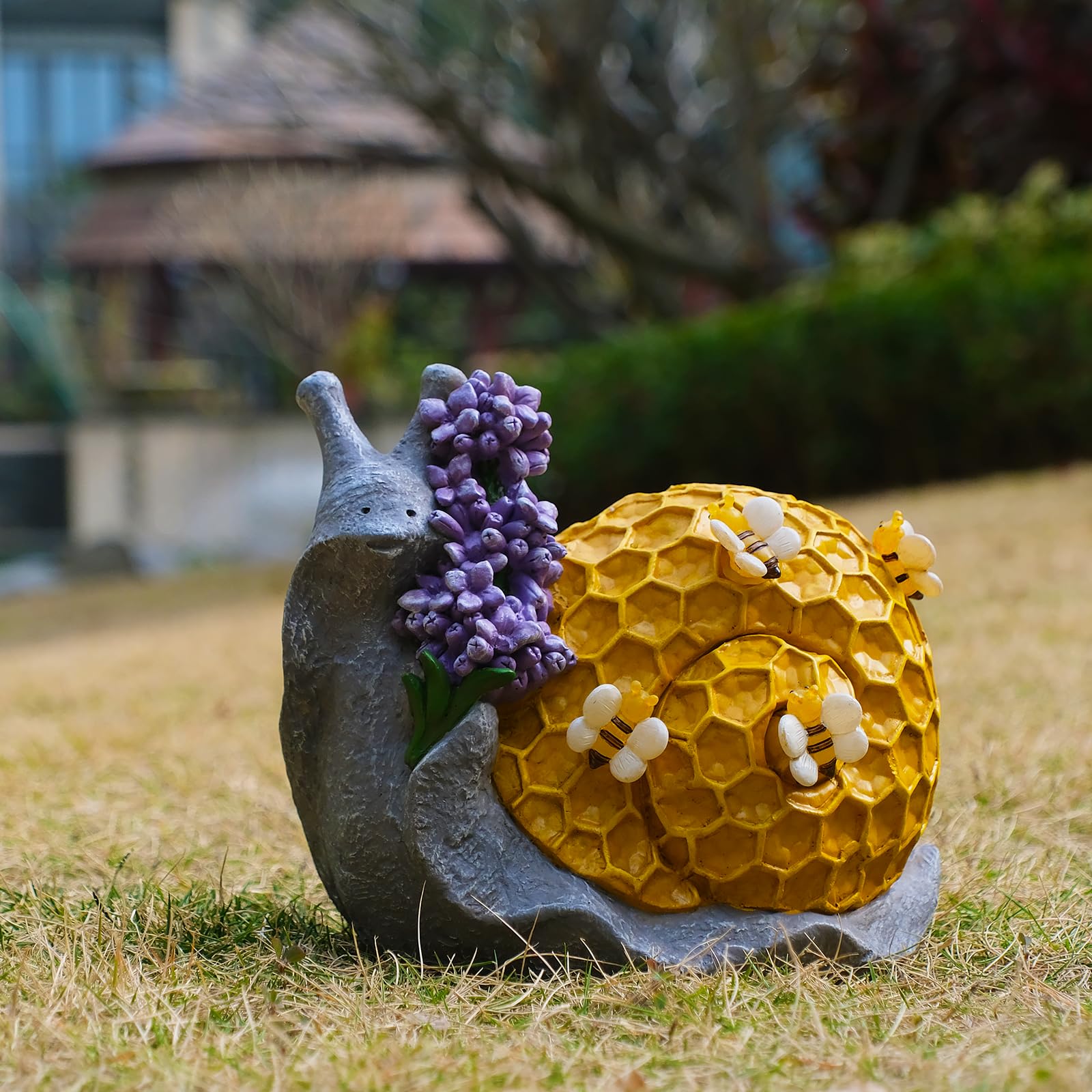 Garden Outdoor Snail Statues Yard Resin Decoration