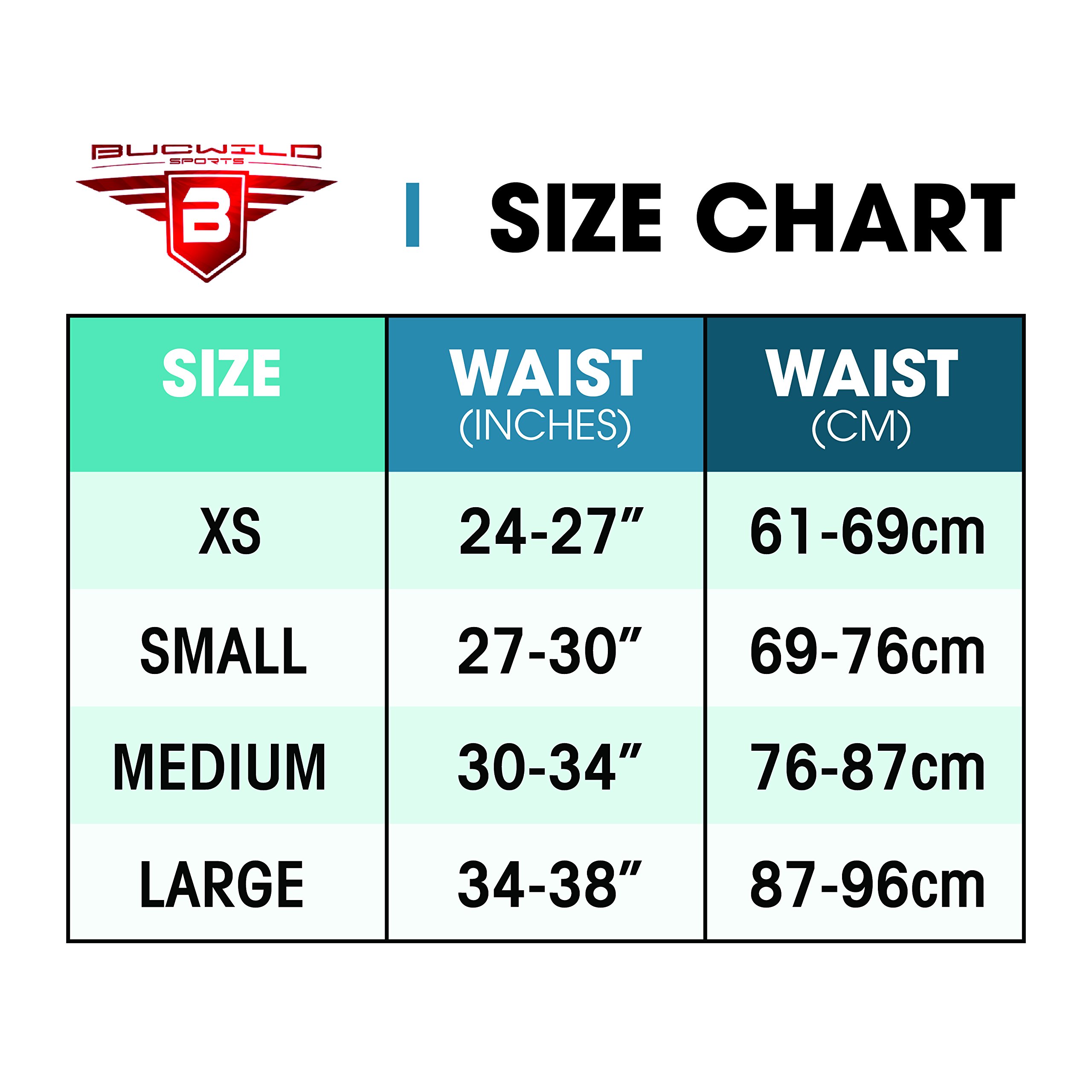 Bucwild Sports 3/4 Boys Youth Compression Pants Tights Leggings for Basketball Football Cycling Baselayer Black Camo Fits Waist 27-30