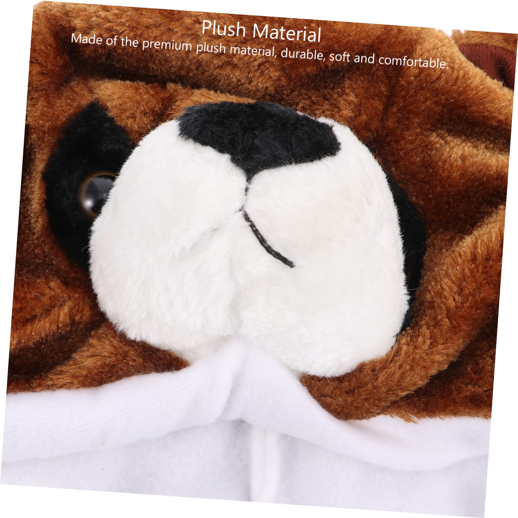 Vaguelly Boys and Girls's Plush Hat Cartoon Animal Cap Dog Hat Fluffy Head Wrap Ear Warmer Children's Toy