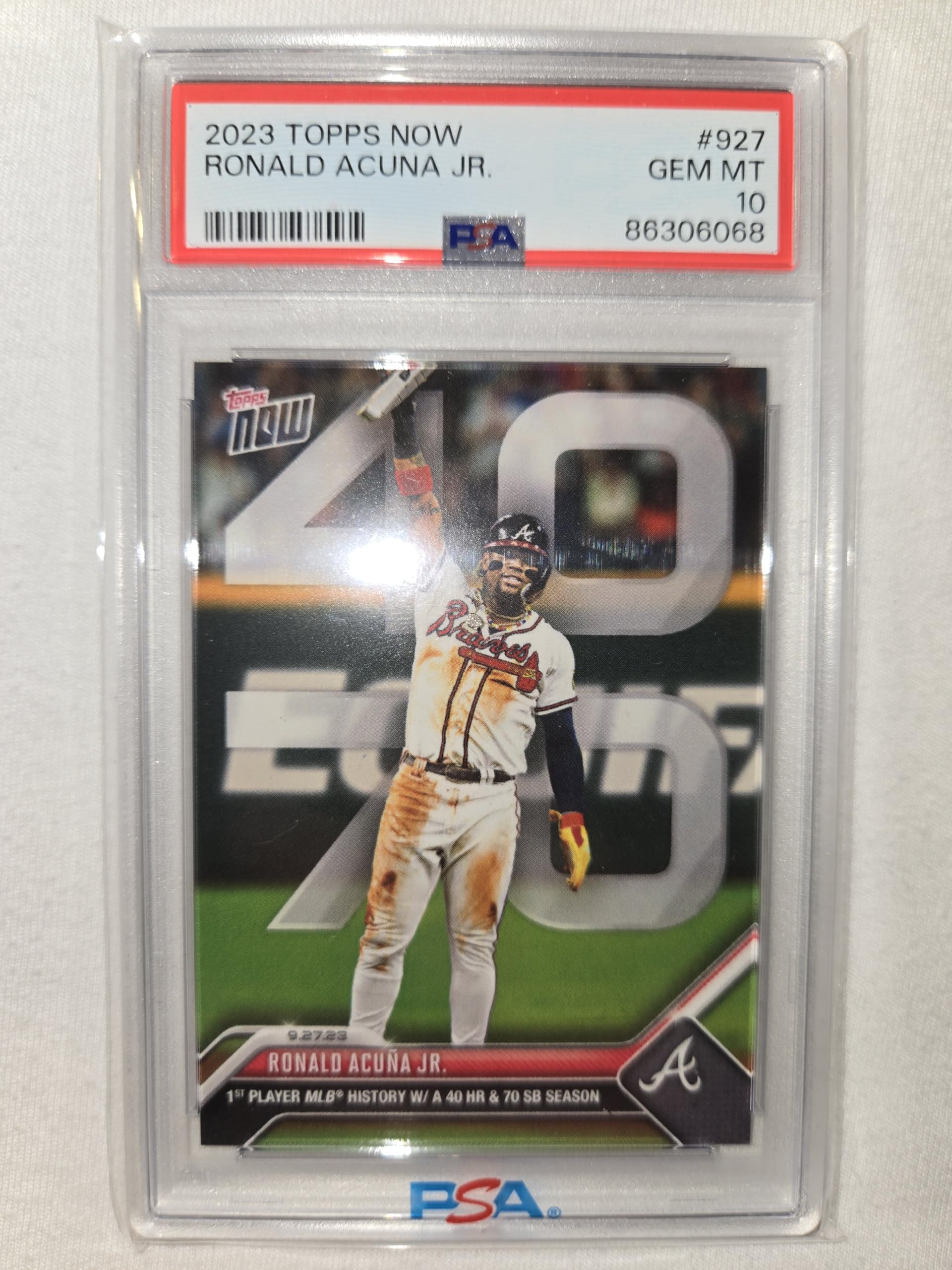 Amazon.com: 2023 Topps Now Ronald Acuna Jr. #927-1st Player