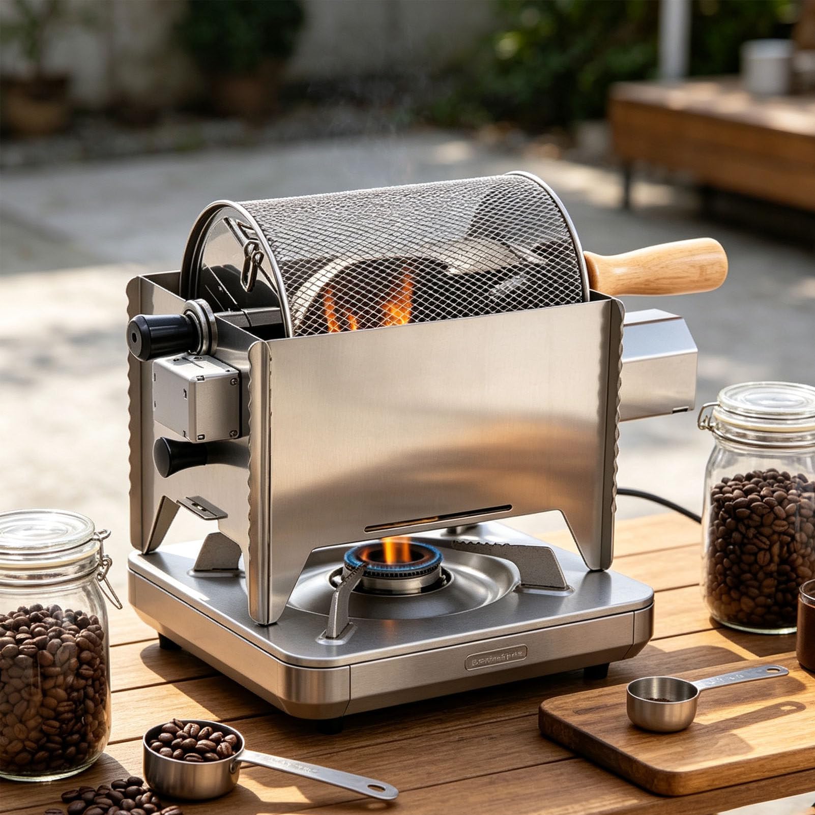 PioMue Stainless Steel Coffee Roaster for Coffee Lovers Sieve