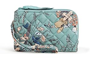 Vera Bradley Recycled Cotton Women's Double Zip ID Case Wallet