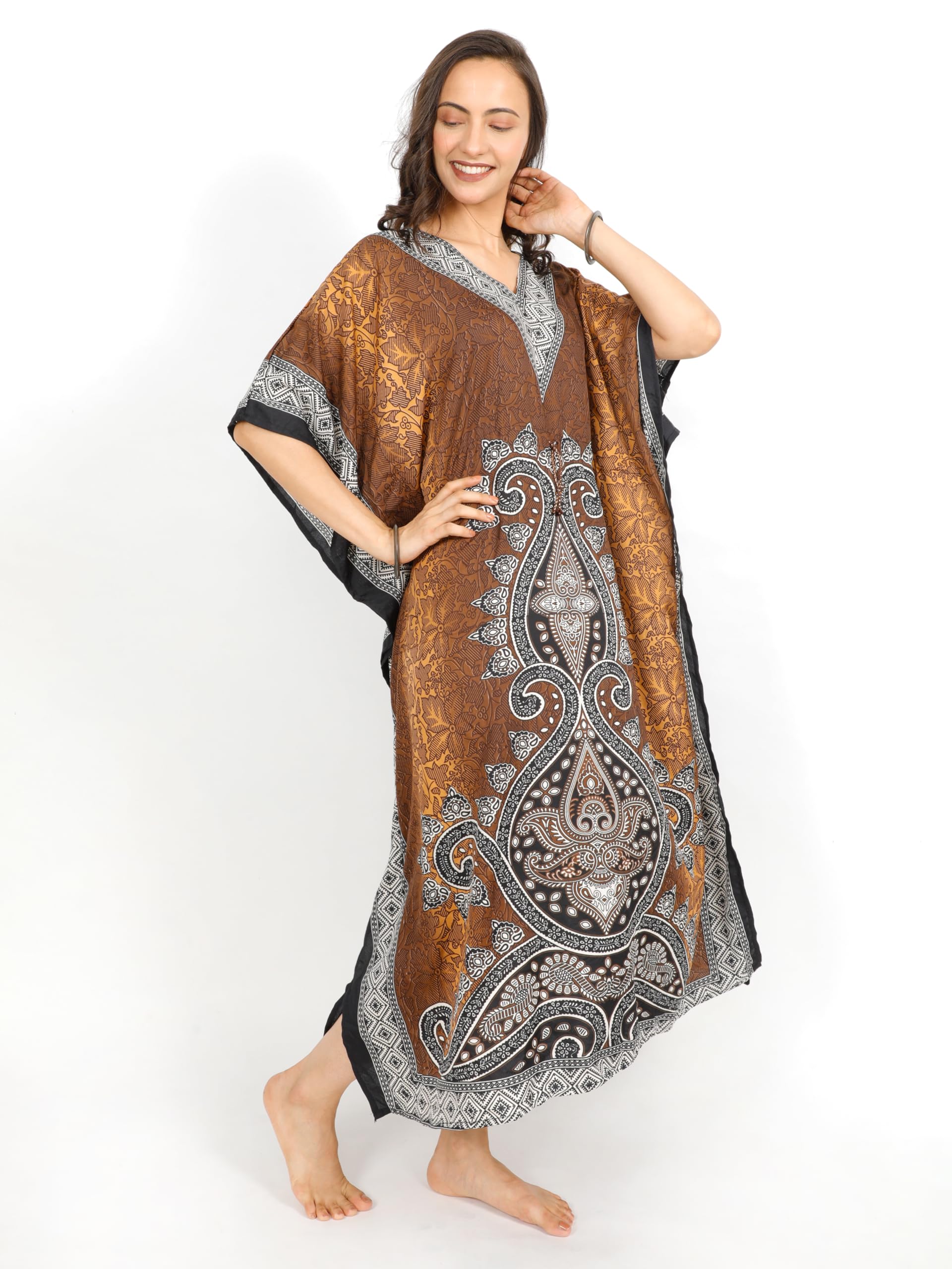 Kaftans - Kimono tipo túnica para mujer, dashiki, caftán africano, talla grande, kimono para niñas