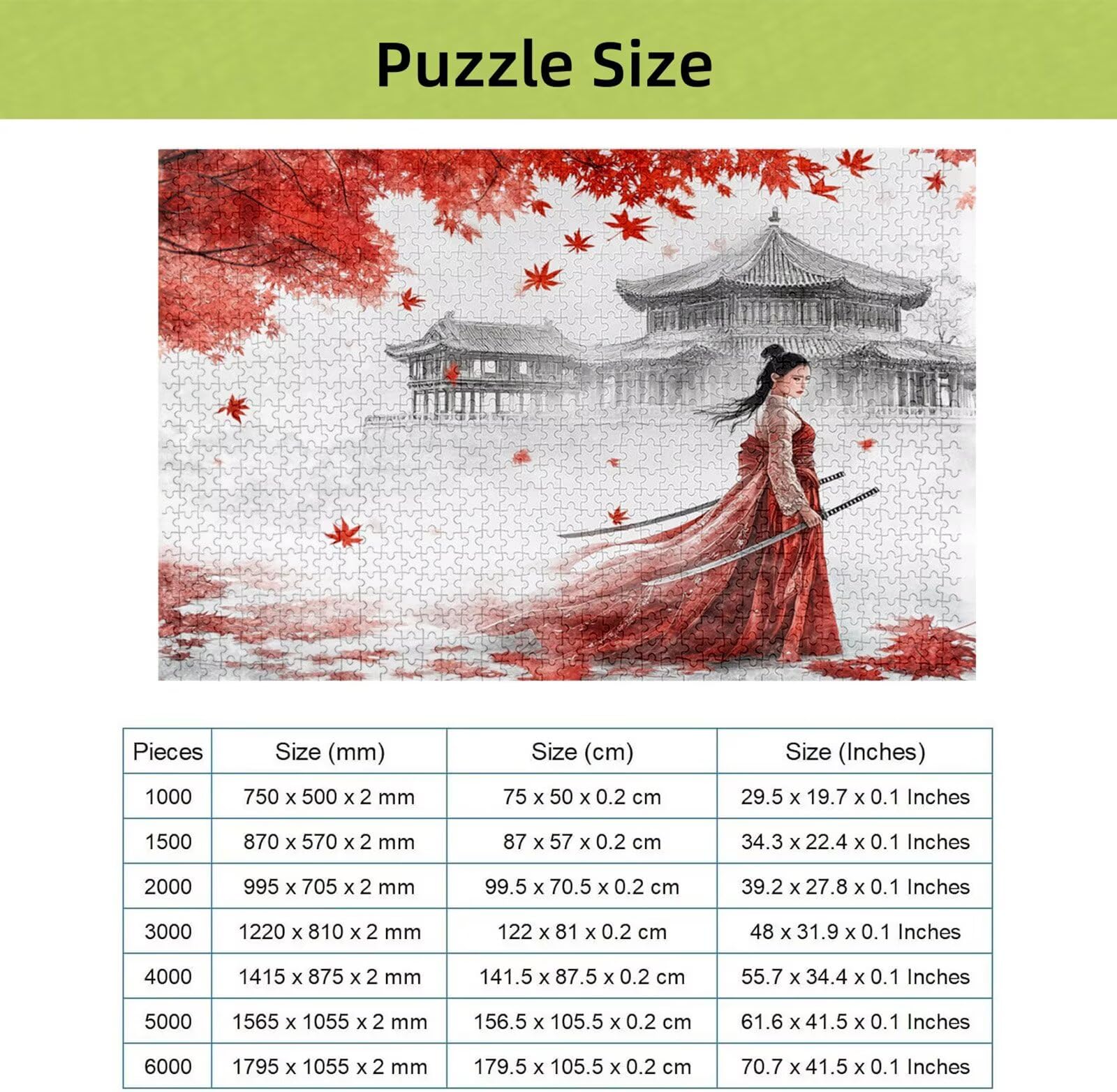 Puzzle 4000 Pièces Japon, Puzzle 4000 Pièces Adultes et Enfants, Puzzles Bois avec Une Boîte d'emballage Exquise, Jeu Éducatif Puzzles Fille, Noël Decoration Maison, Cadeau Femme, Cadeau Homme H-3214