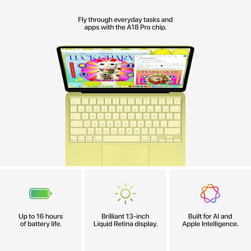 Apple 2026 MacBook Neo 13-inch Laptop with A18 Pro chip: Built for AI and Apple Intelligence, Liquid Retina Display, 8GB Unified Memory, 256GB SSD Storage, 1080p FaceTime HD Camera; Silver image 6