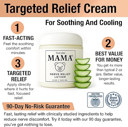 Miniatura 6 de Mama Neuropathy - Crema para aliviar los nervios, extra grande, 8 onzas, comodidad de máxima resistencia para pies, manos, piernas, dedos de los