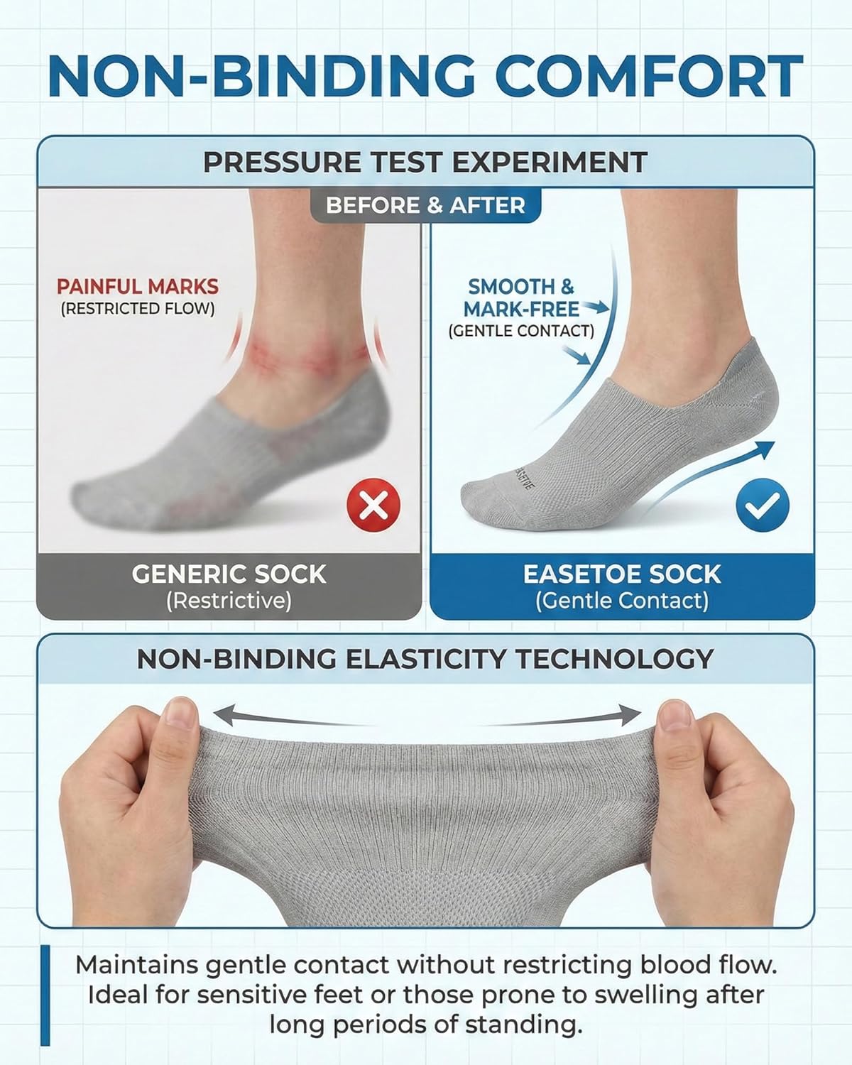 No Show Socks Women, 77% Cotton Non Slip Invisible Low Cut Liners for Loafers Sneakers 4/8 Pairs - Image 4