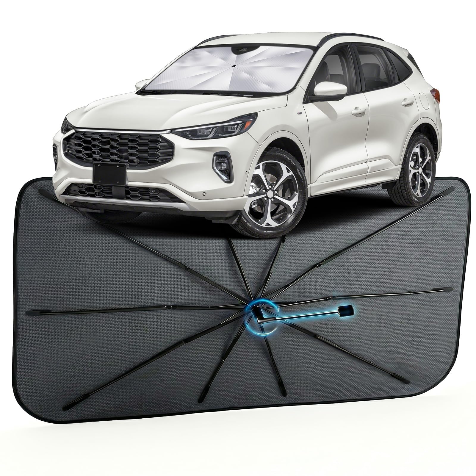 Car Windshield Sun Shade Umbrella for Ford Escape 2020-2026, 1:1 Fit