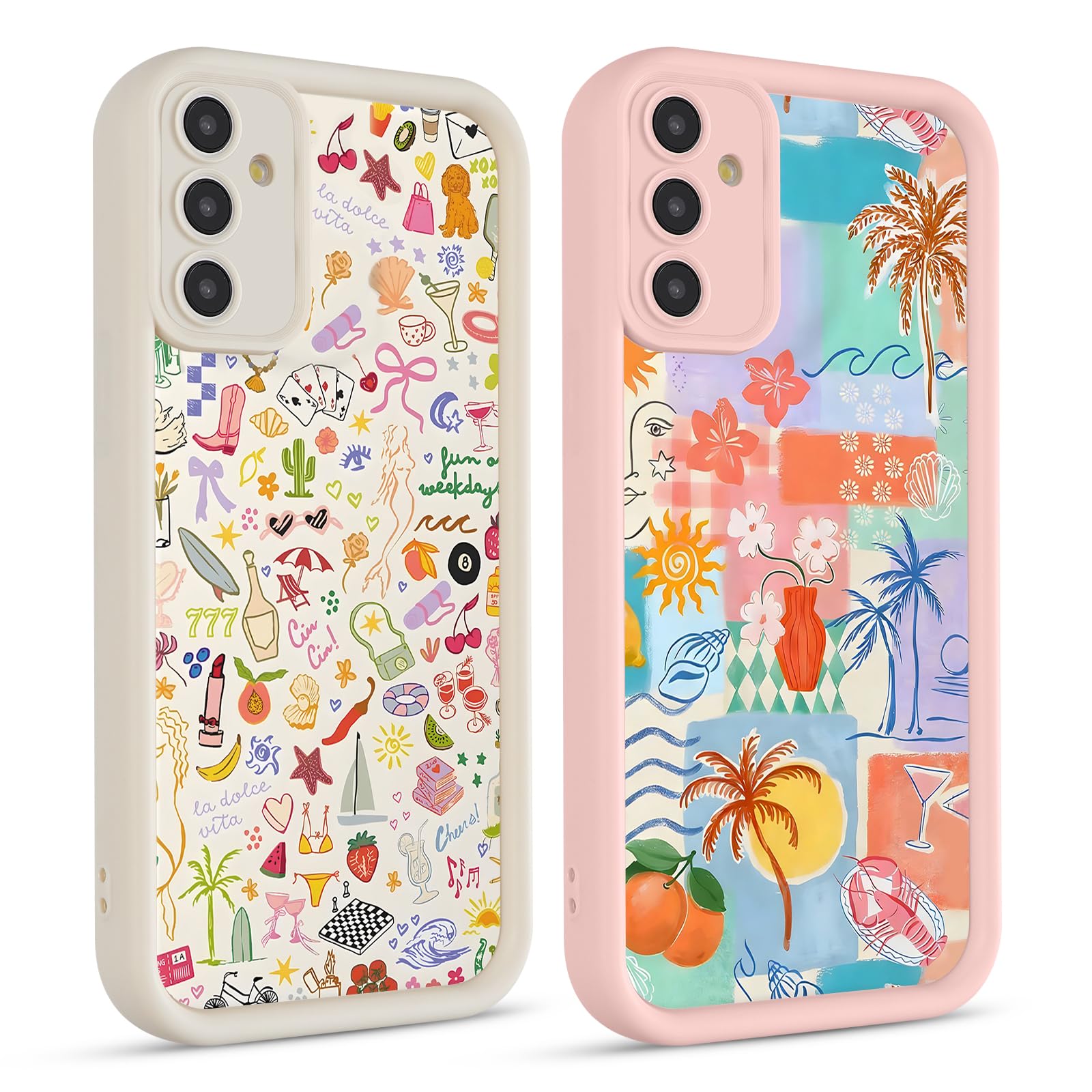 Coque Samsung A17 5G esthétique et mignonne lot de 2 idéal pour offrir