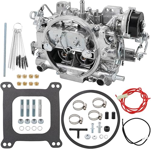 Dokili Carburador 1406 para 600 CFM, 4 barriles AFB, orificio cuadrado, compatible con G.MC Silverado Corvette Mustang Pickup Truck Choke eléctrico