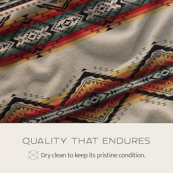 Amazon.com: Pendleton Jacquard Unnapped Blanket 64
