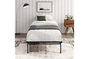 Zinus Justin 14 Inch Twin Bed Frame with Mattress