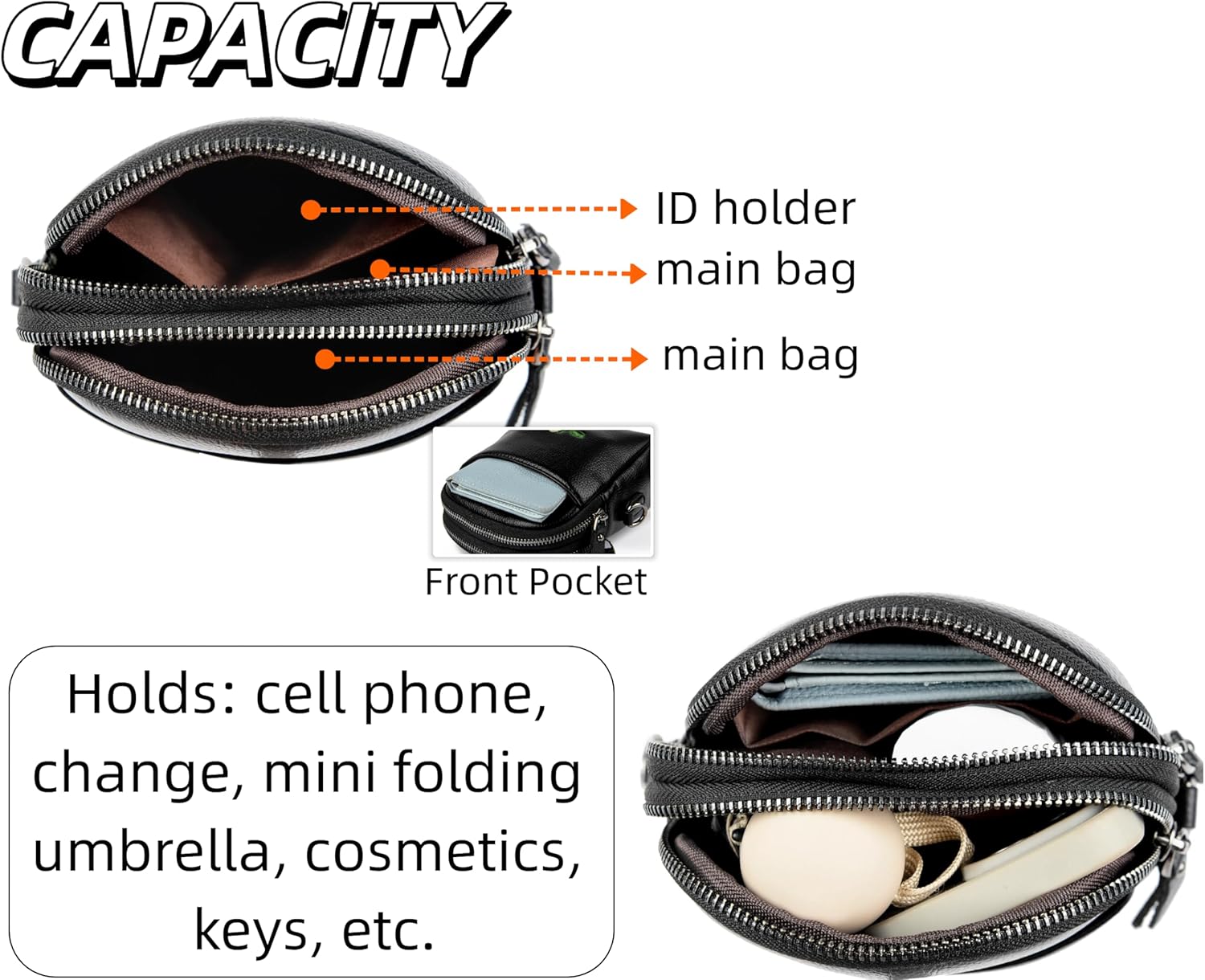 Crossbody Bags For Women, Cell Phone Shoulder Handbag And Purse With Magnolia Embroidery