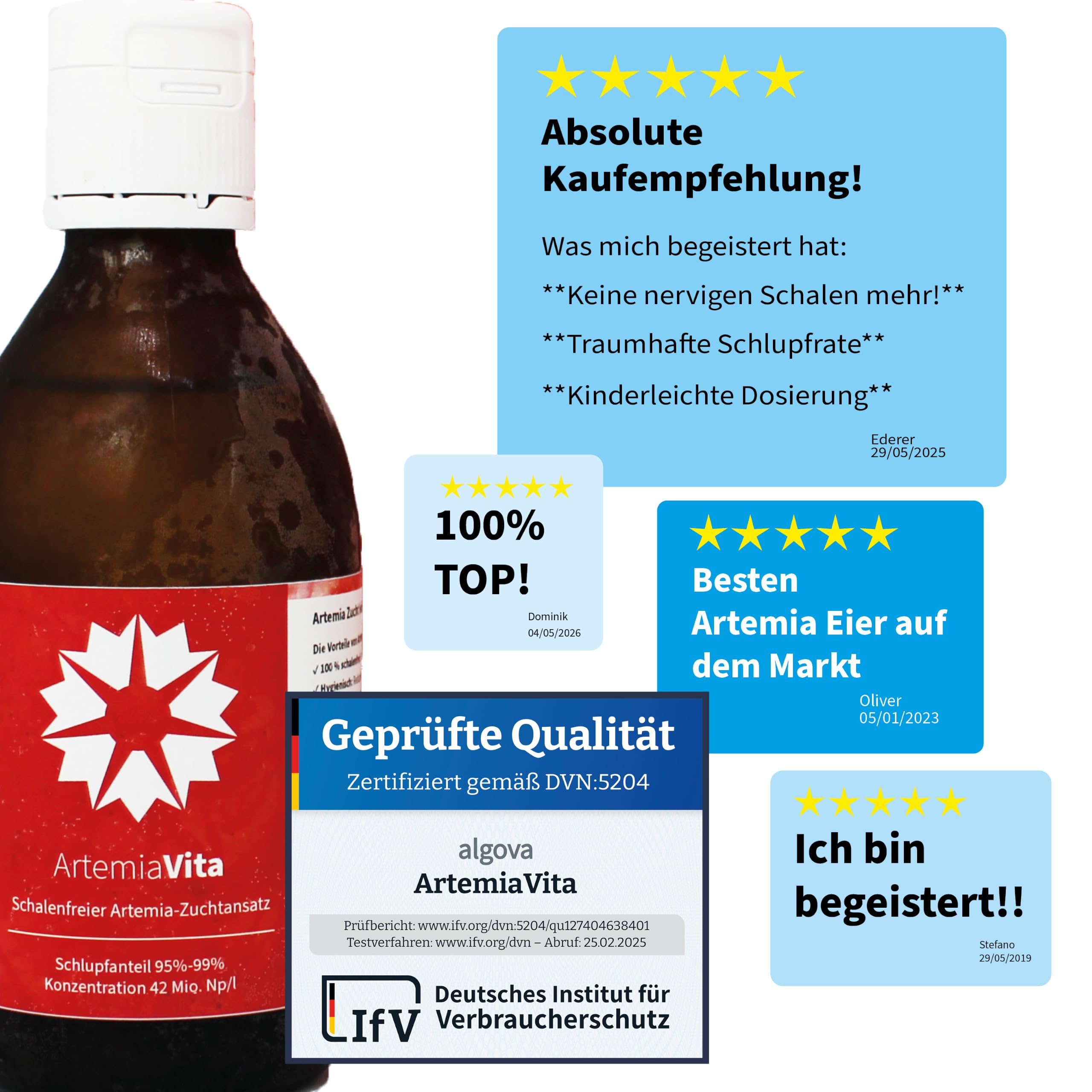 Arte Mia Vita – Arte Mia œufs entkapselt dekapsuliert avec 95% – 99% schlupf