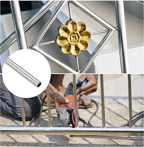 Miniatura 8 de METALLIXITY Tubo de acero inoxidable 304 (0.276in de diámetro exterior x 0.031in de alto x 11.811in de largo) 3 piezas, tubo recto, para muebles del