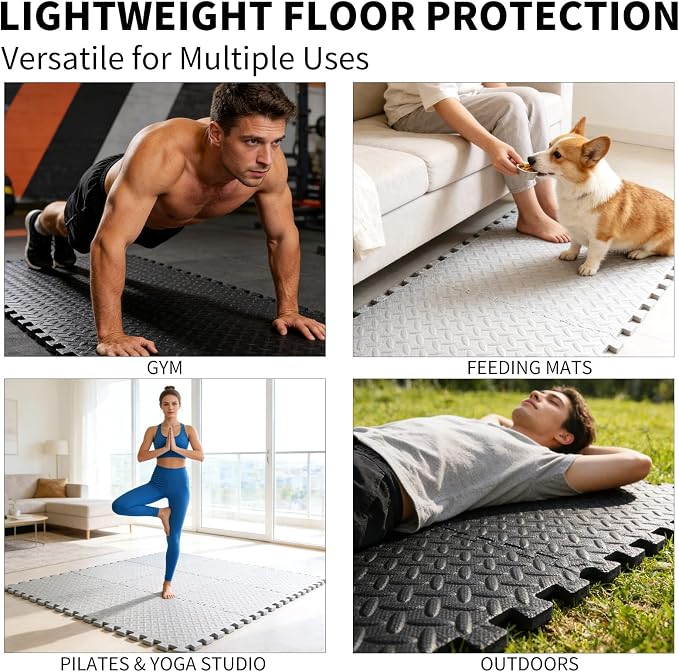 Tapetes de espuma antideslizantes 18 piezas para gimnasio miniatura 3