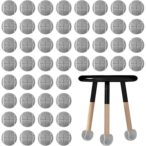 Precut Walker Tennis Balls Bulk Tennis Balls for Chairs Furniture Classroom Chairs Legs Floor Protector Foot Covers for Non Slip Rubber Glide Tennis Ball Coverings Gray