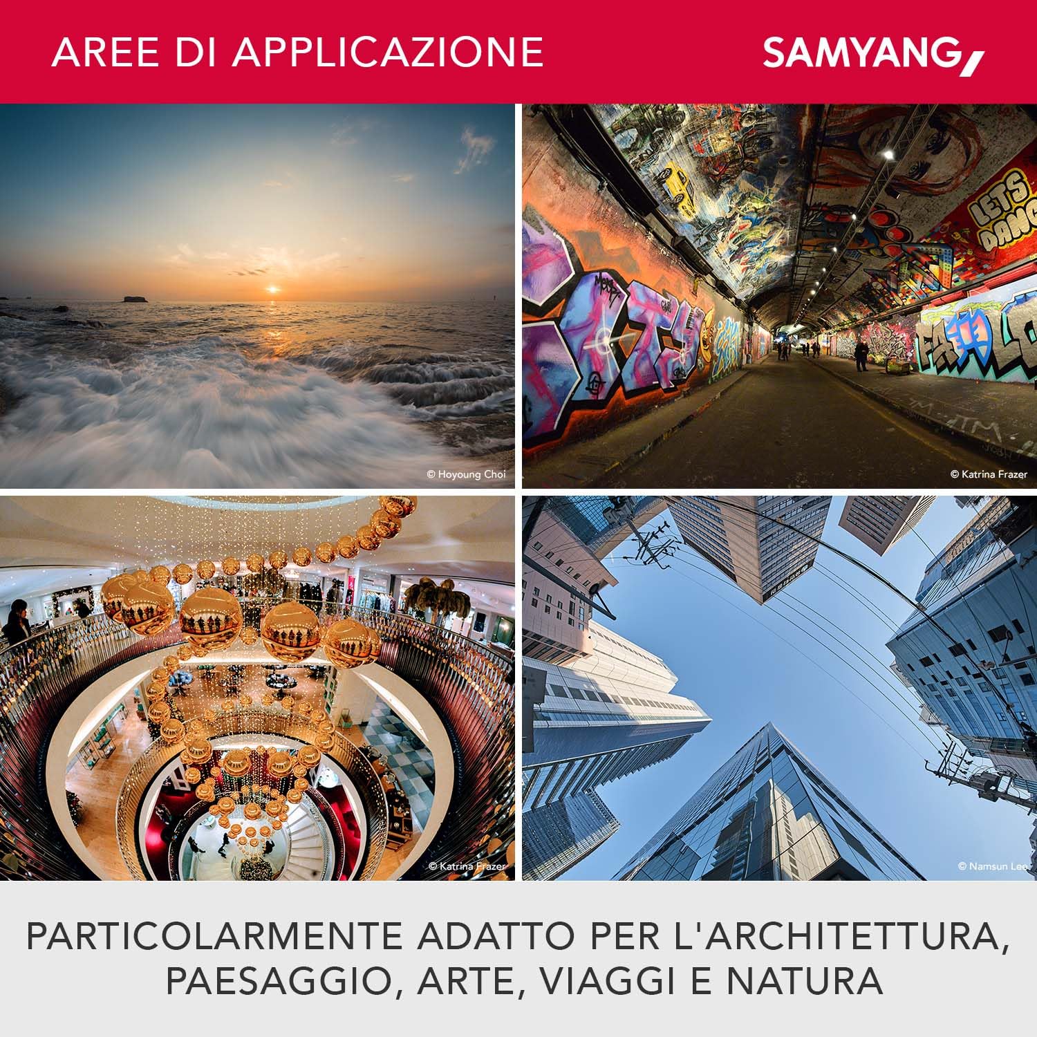 Obiettivo Samyang Fisheye per Nikon AE 12mm F2.8 ED AS NCS nero