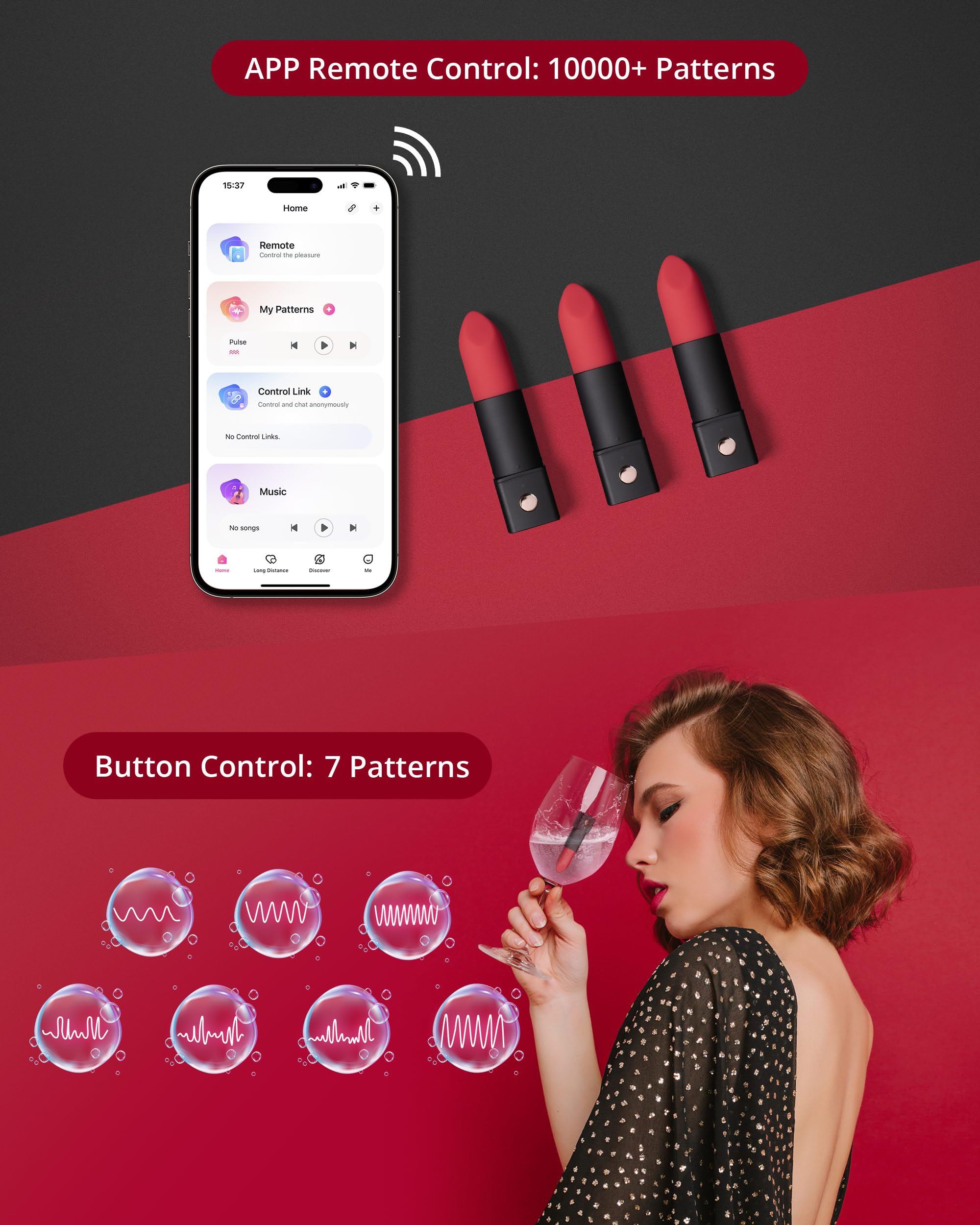 LOVENSE Exomoon Mini Bullet Vibrator Bluetooth Secret Lipstick Vibrator, Waterproof Nipple, Clitoris & G Spot Massager for Women, Small Portable Vibrating & Massaging Adult Sex Toys for Couples
